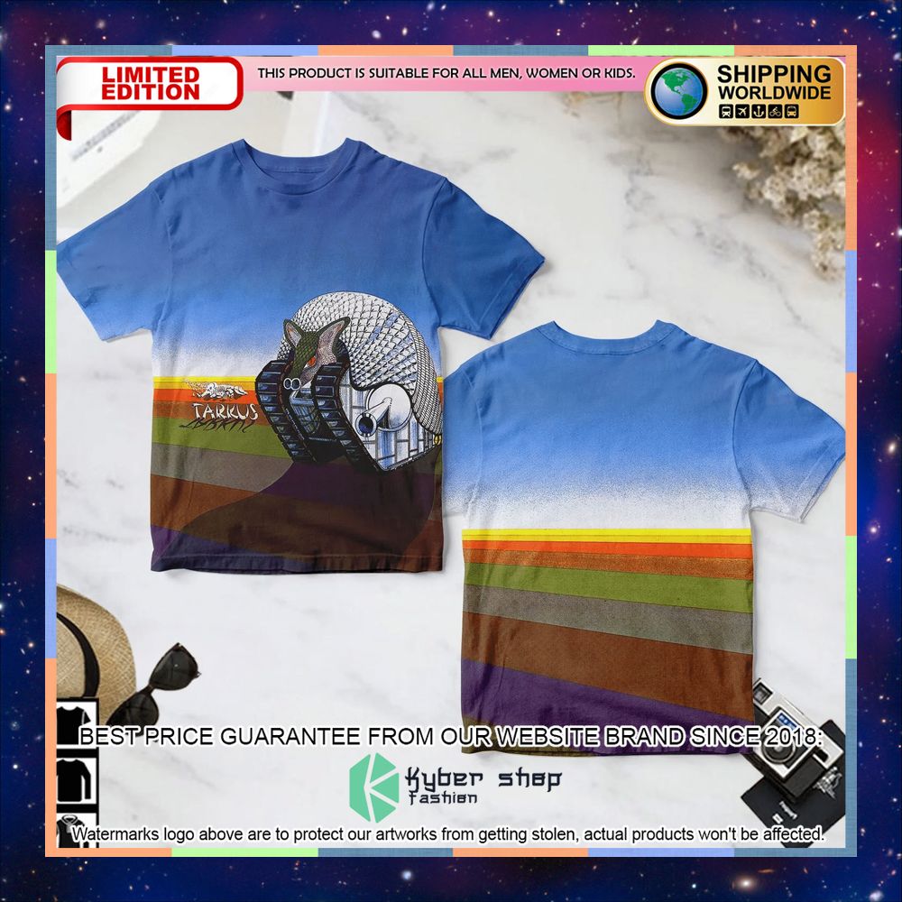 Emerson Lake & Palmer Tarkus Album T Shirt 3 emerson lake palmer tarkus album t shirt 1 35
