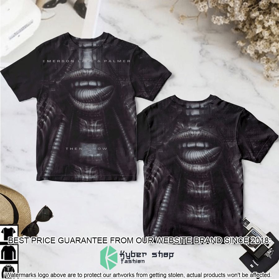 emerson lake palmer then and now album t shirt 1 666