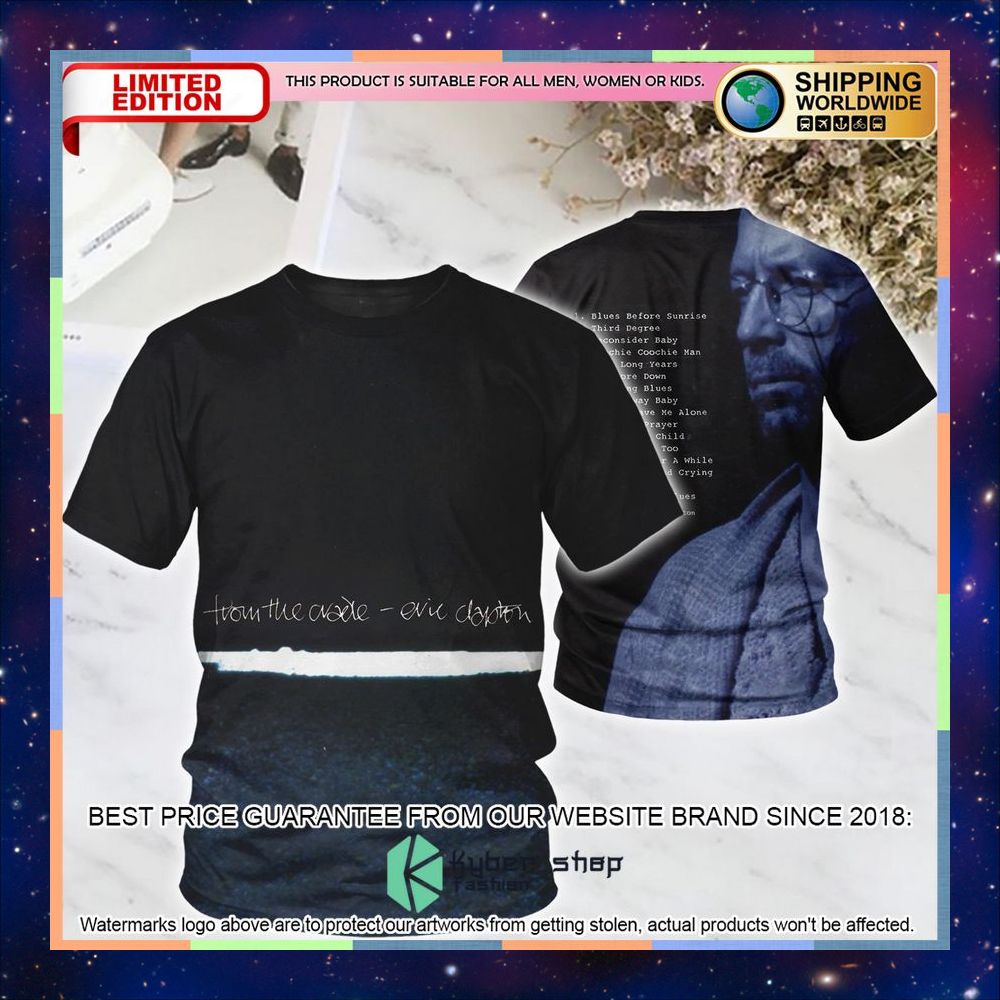 Eric Clapton From The Cradle Album T Shirt 7 eric clapton from the cradle album t shirt 1 258