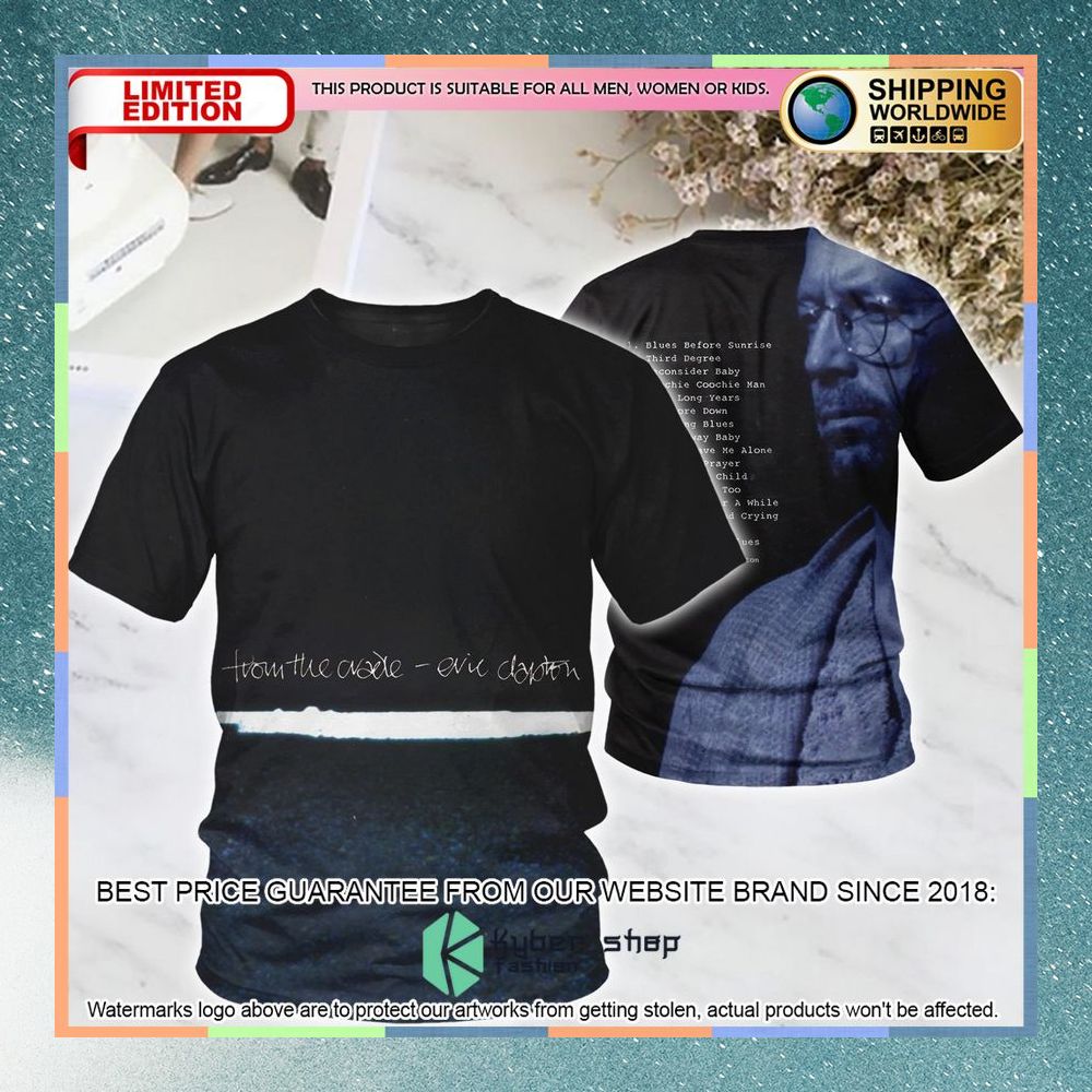 Eric Clapton From The Cradle Album T Shirt 4 eric clapton from the cradle album t shirt 1 713