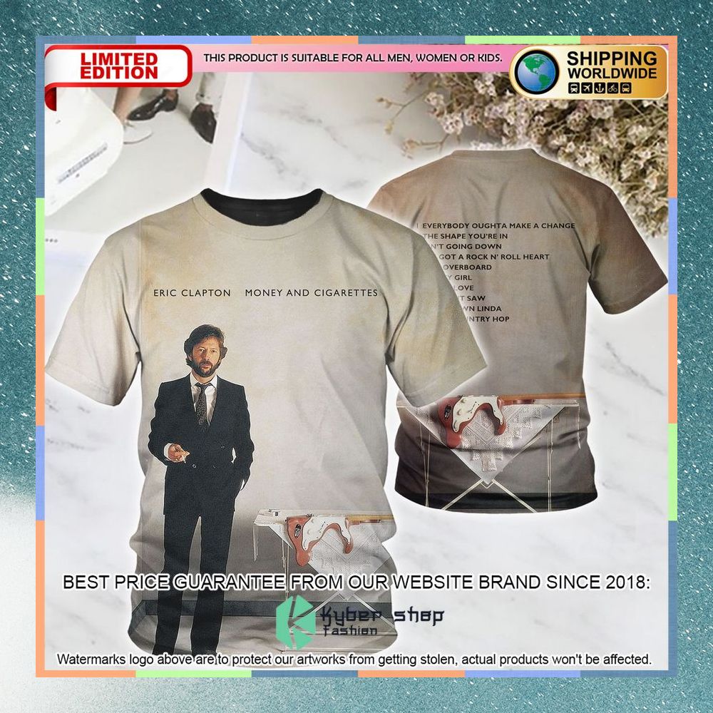 Eric Clapton Honey And Cigarrette Album T Shirt 4 eric clapton honey and cigarrette album t shirt 1 129