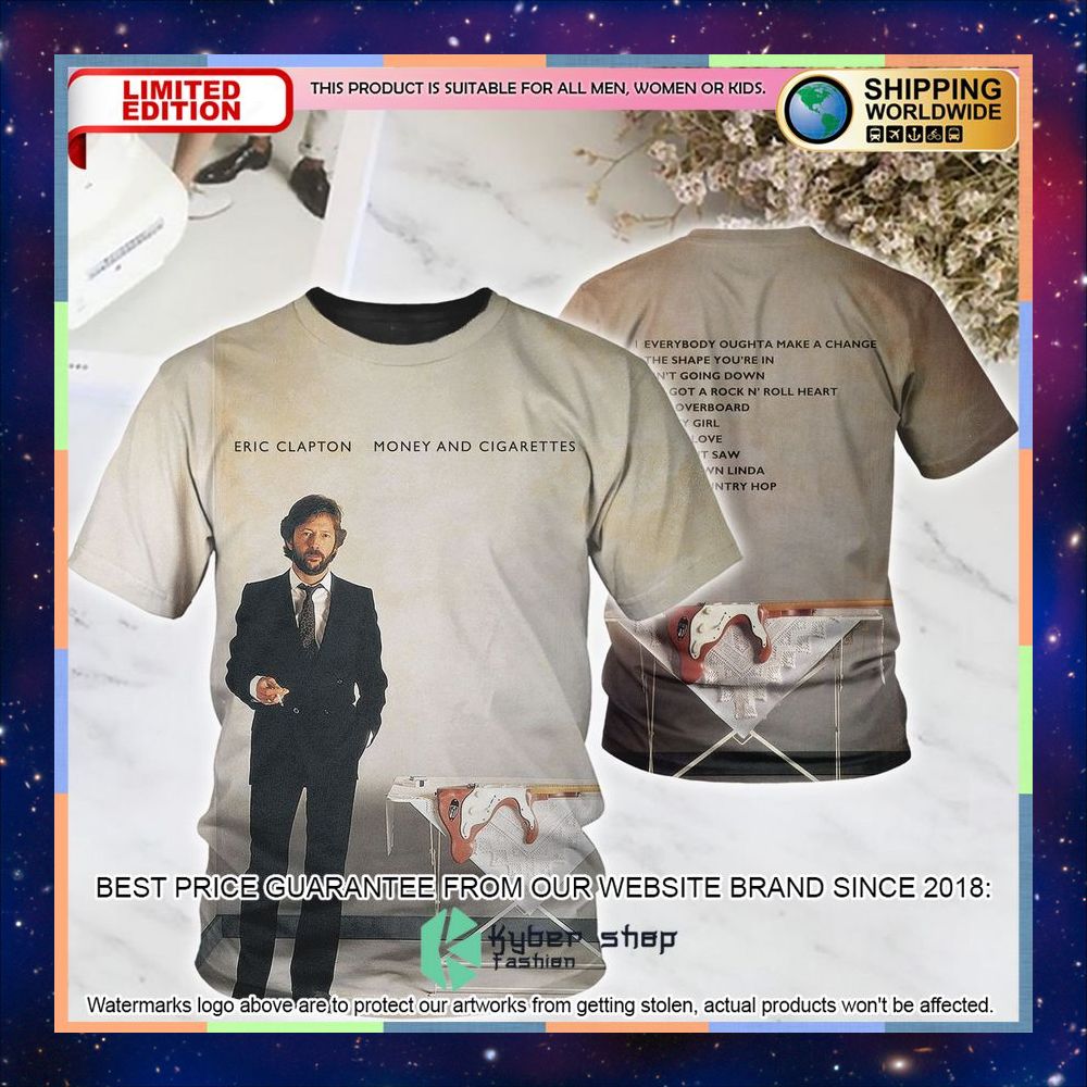 Eric Clapton Honey And Cigarrette Album T Shirt 7 eric clapton honey and cigarrette album t shirt 1 772
