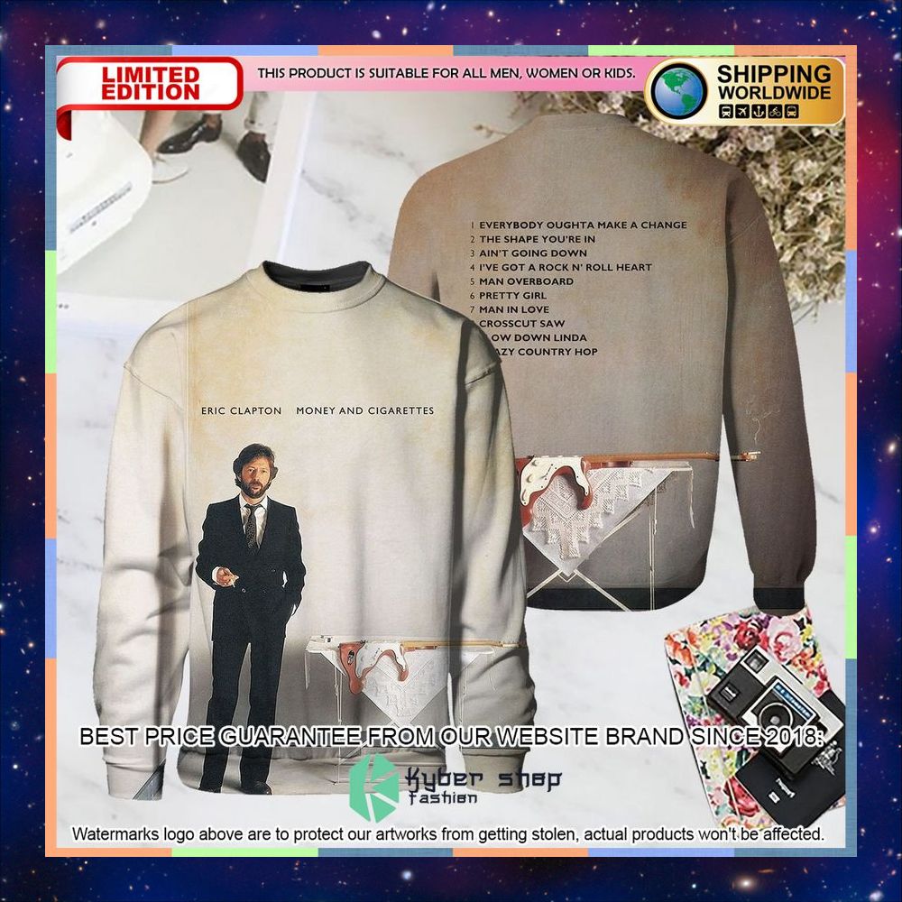 Eric Clapton Honey And Cigarrette Album T Shirt 9 eric clapton honey and cigarrette album t shirt 3 262