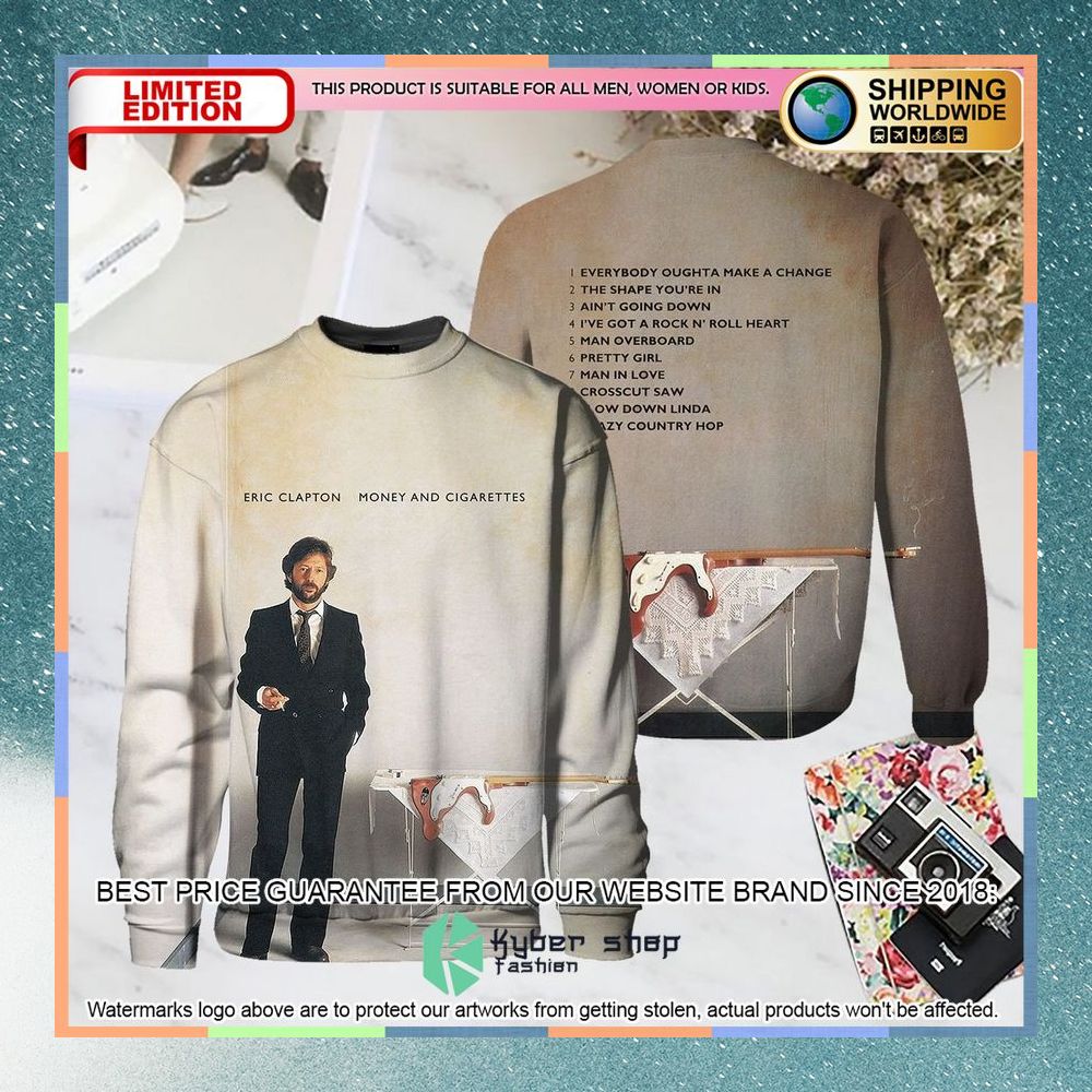 Eric Clapton Honey And Cigarrette Album T Shirt 6 eric clapton honey and cigarrette album t shirt 3 89