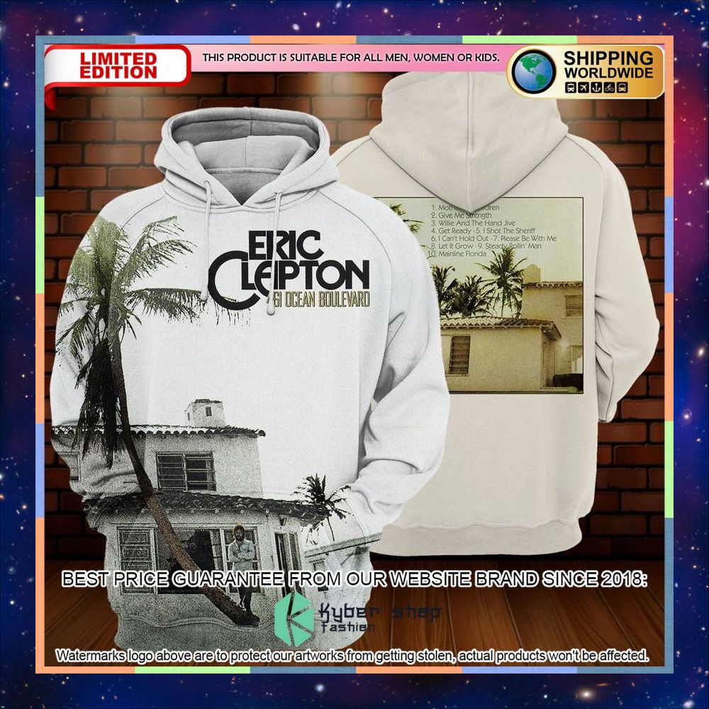 Eric Clapton Ocean Boulevard Album T Shirt 8 eric clapton ocean boulevard album t shirt 2 650