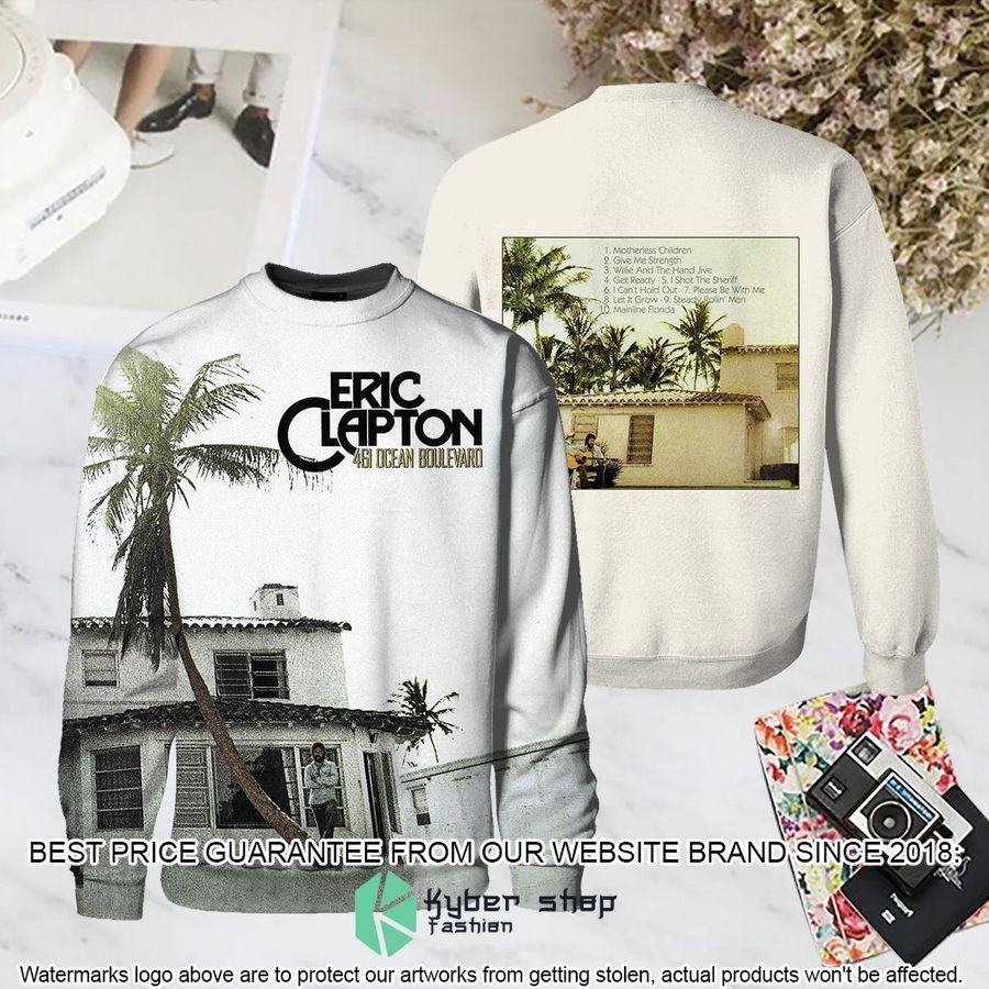 Eric Clapton Ocean Boulevard Album T Shirt 3 eric clapton ocean boulevard album t shirt 3 689