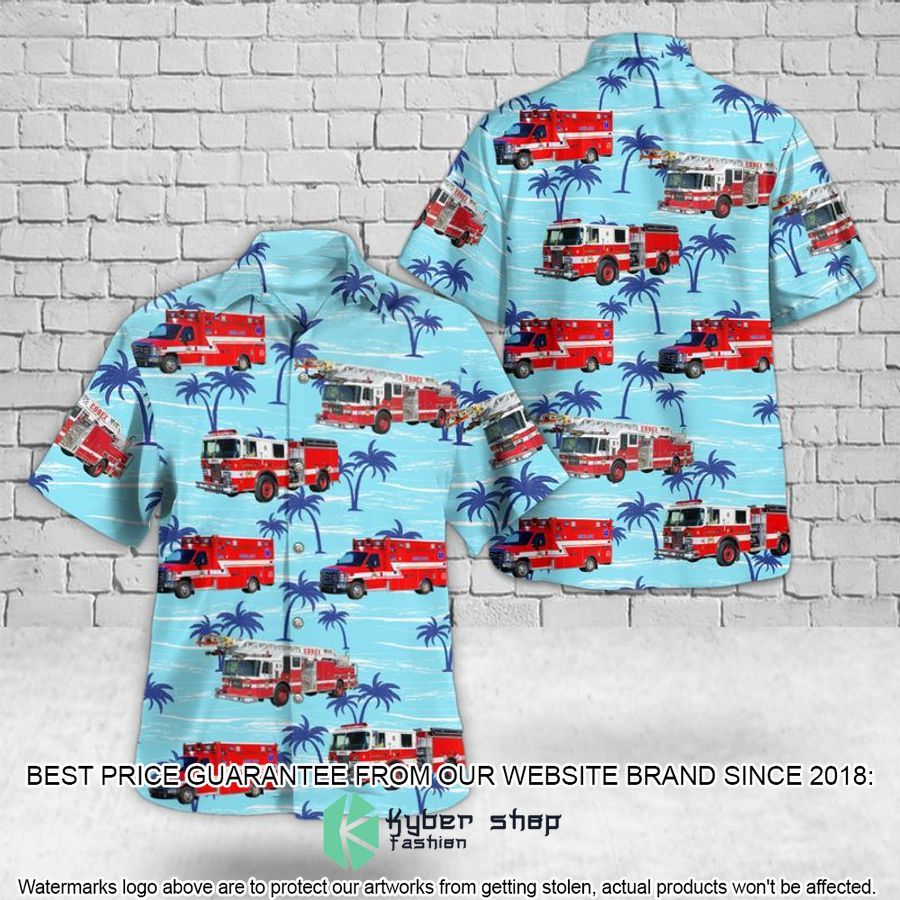 Essex Massachusetts Essex Fire Department Hawaiian Shirt