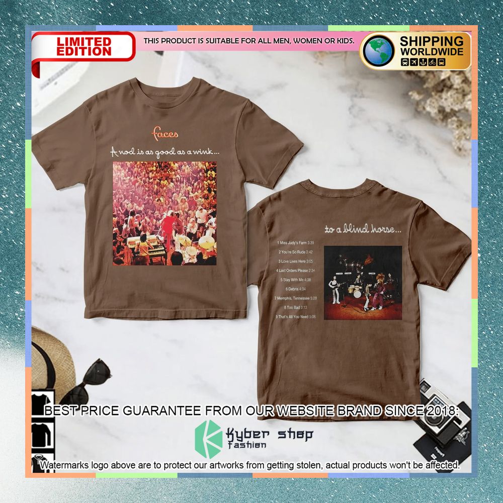 faces band good as a wink album t shirt 1 675