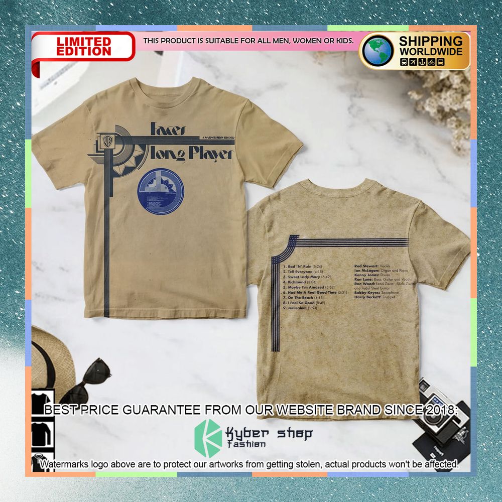 faces band long player album t shirt 1 822