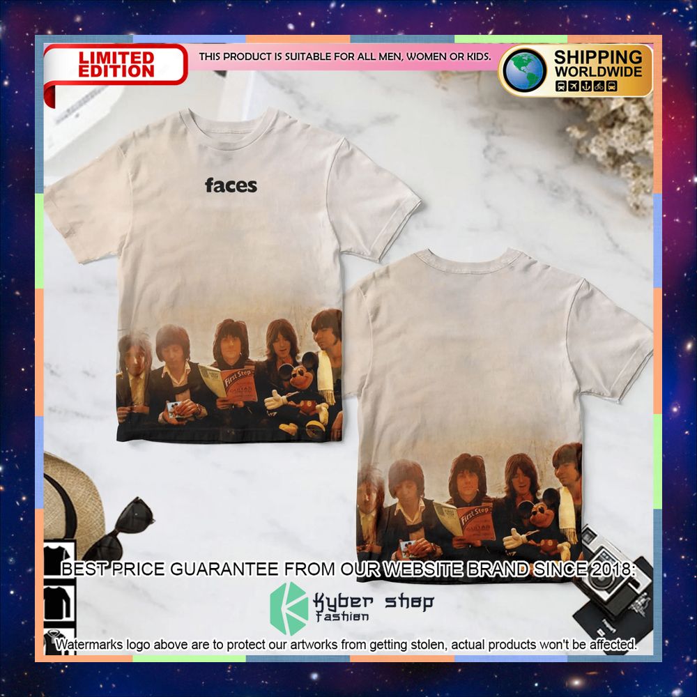 Faces Band St Step Album T Shirt 3 faces band st step album t shirt 1 770