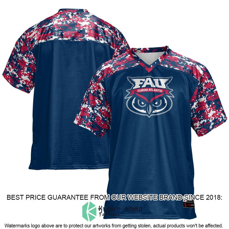 FAU Owls Navy Football Jersey 4 FAU Owls Navy Football Jersey word3