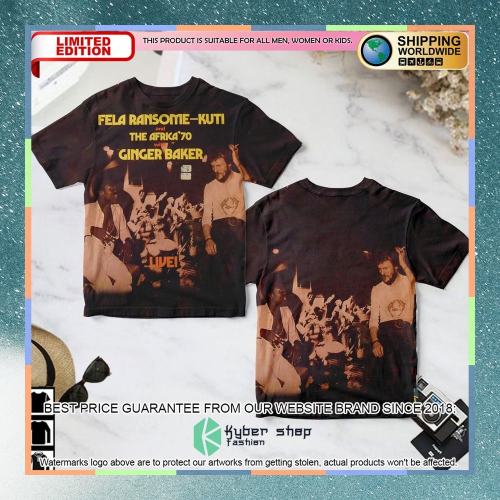 fela kuti live album t shirt 1 607