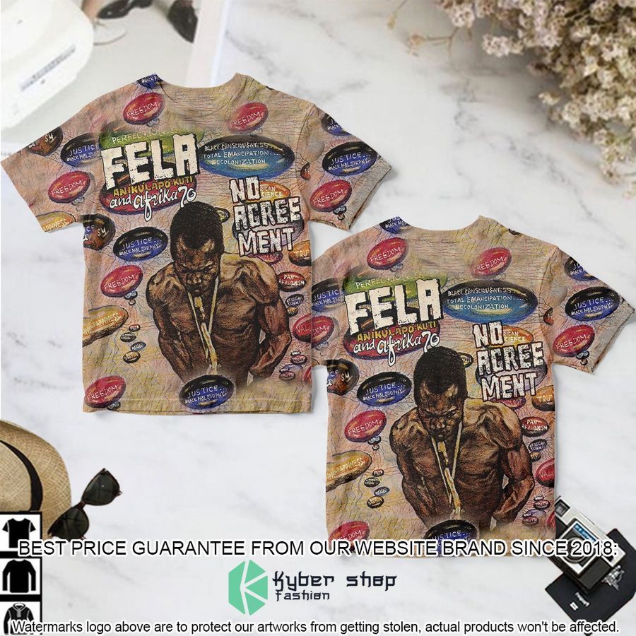 fela kuti no agreement album t shirt 1 474