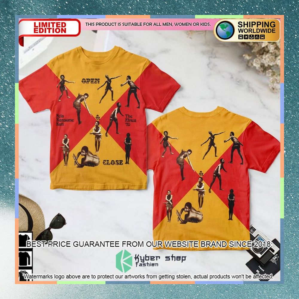 fela kuti open close album t shirt 1 359