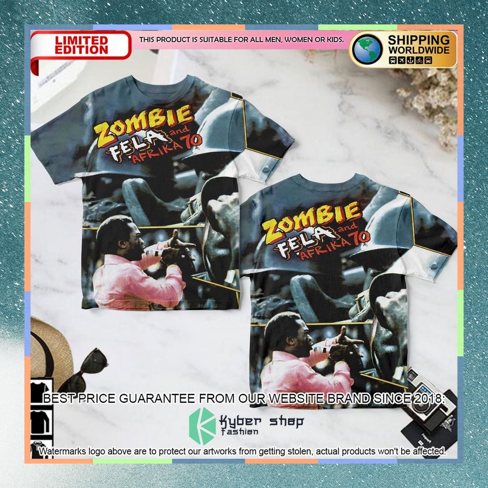 fela kuti zombie album t shirt 1 318