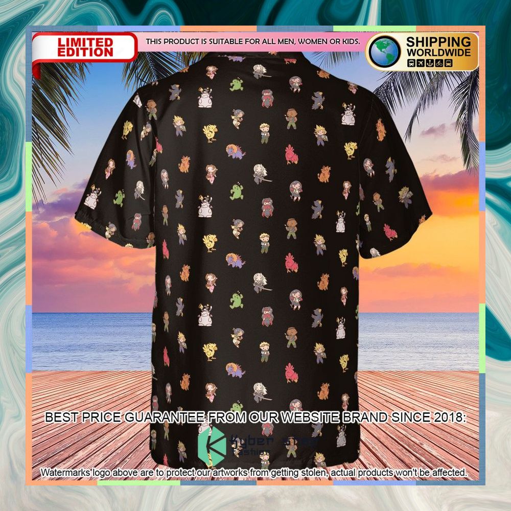 Final Fantasy Characters Pattern Hawaiian Shirt 7 Final Fantasy Characters Pattern Hawaiian Shirt word2
