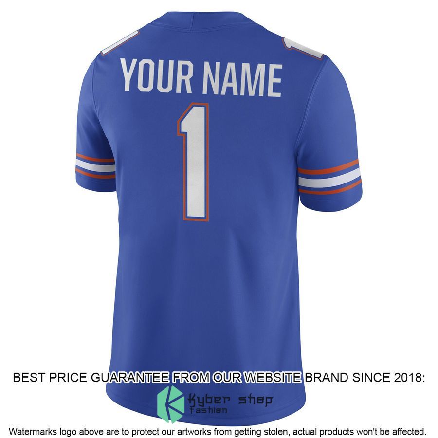Florida Gators Jordan Brand Football CUSTOM Royal Football Jersey 3 Florida Gators Jordan Brand Football CUSTOM Royal Football Jersey word3