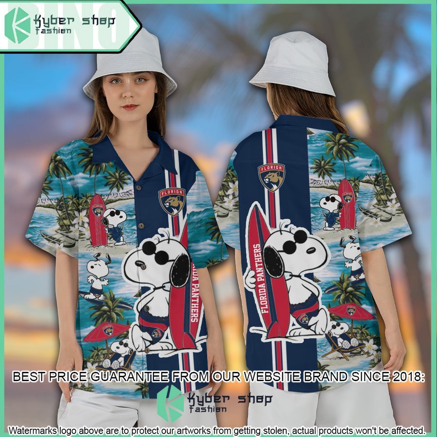 florida panthers snoopy hawaiian shirt and shorts 1 947