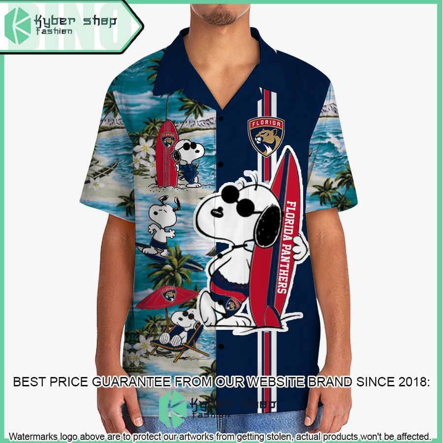 florida panthers snoopy hawaiian shirt and shorts 2 363