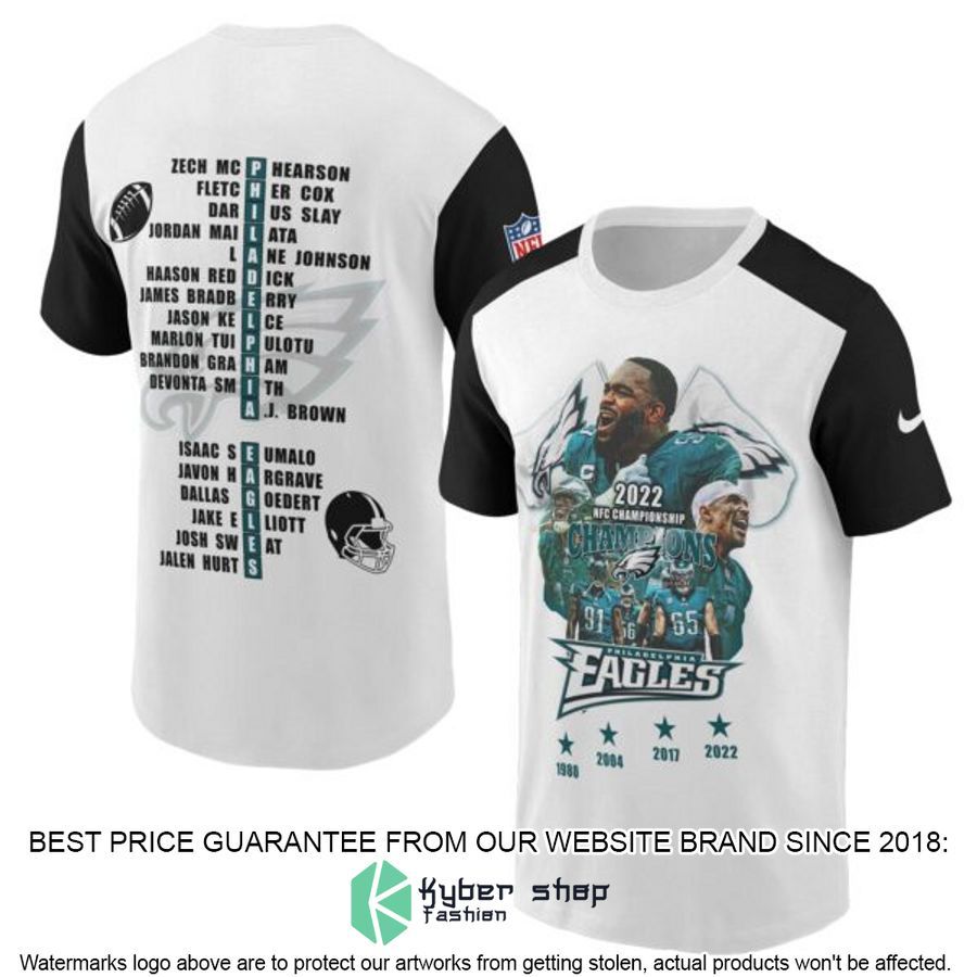 Fly Eagles fly Philadelphia Eagles champions players 2022 Football Jersey word1