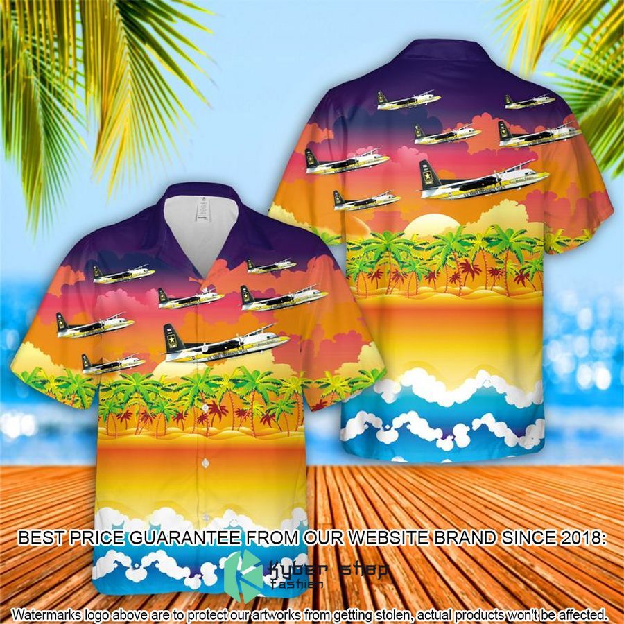 Fokker F27 Friendship Of The US Army Golden Knights Hawaiian Shirt