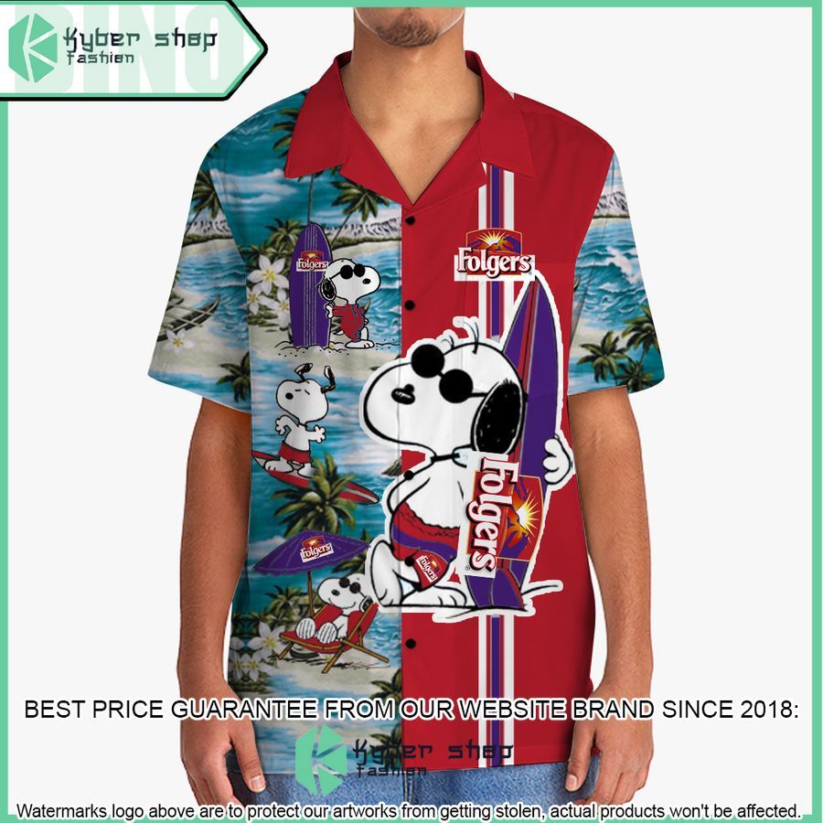 folgers snoopy hawaiian shirt and shorts 2 853