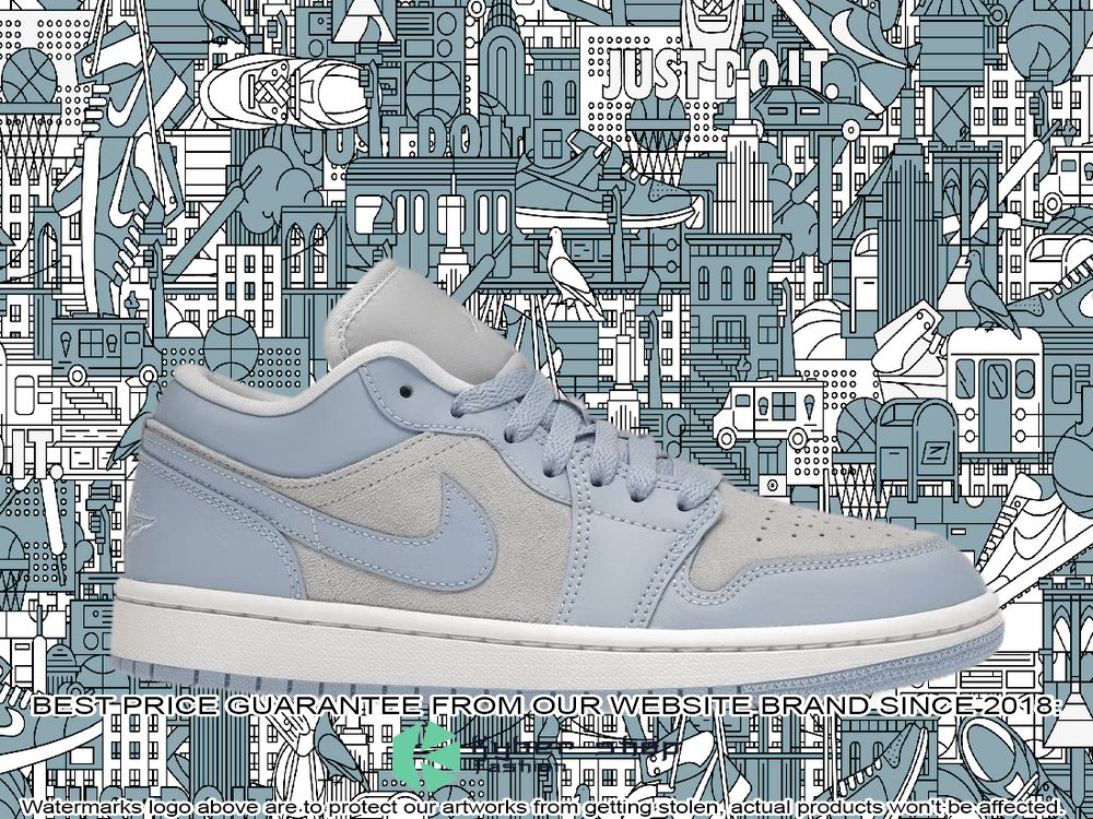 Football Grey Aluminum Air Jordan 1 Low word1