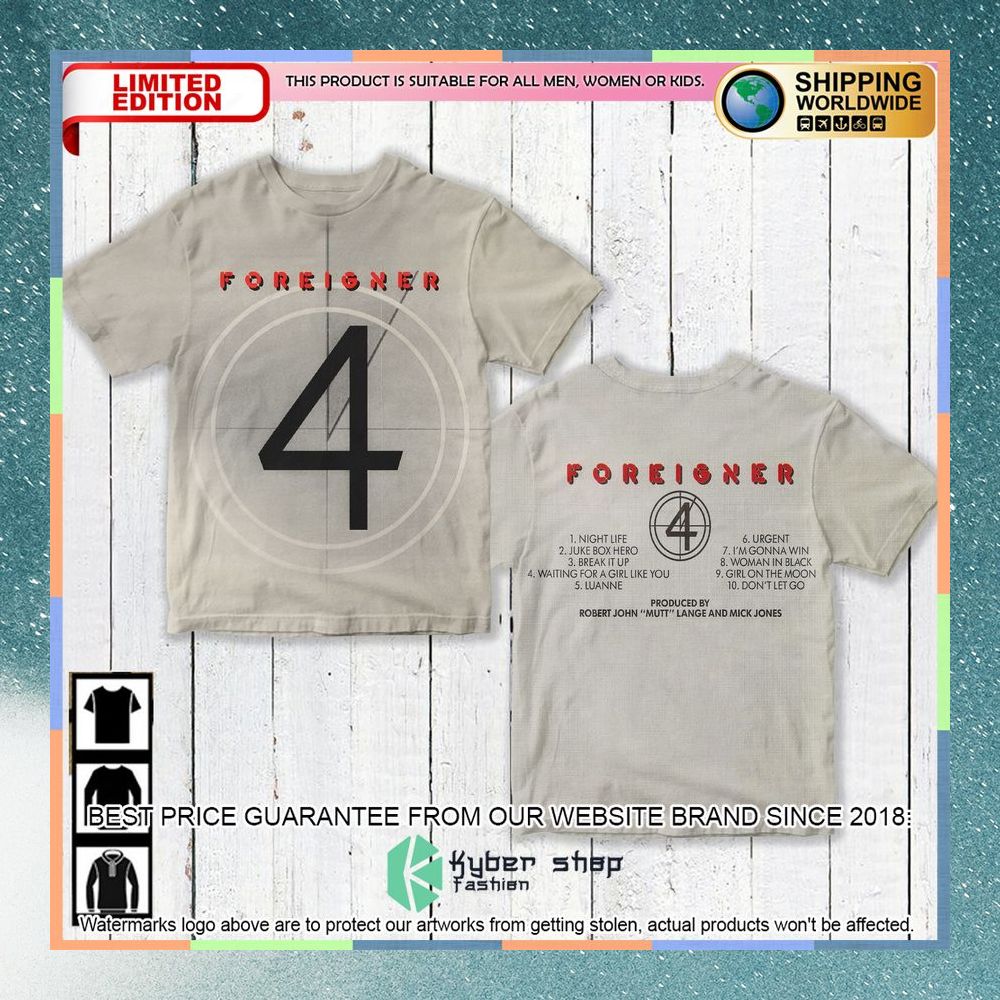 foreigner band 4 album t shirt 1 898