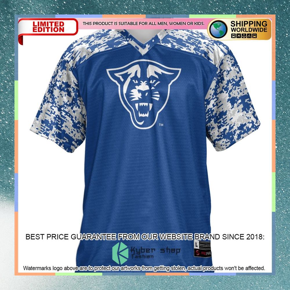 Georgia State Panthers Blue Football Jersey 6 Georgia State Panthers Blue Football Jersey word2