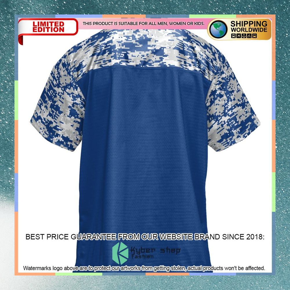 Georgia State Panthers Blue Football Jersey 7 Georgia State Panthers Blue Football Jersey word2