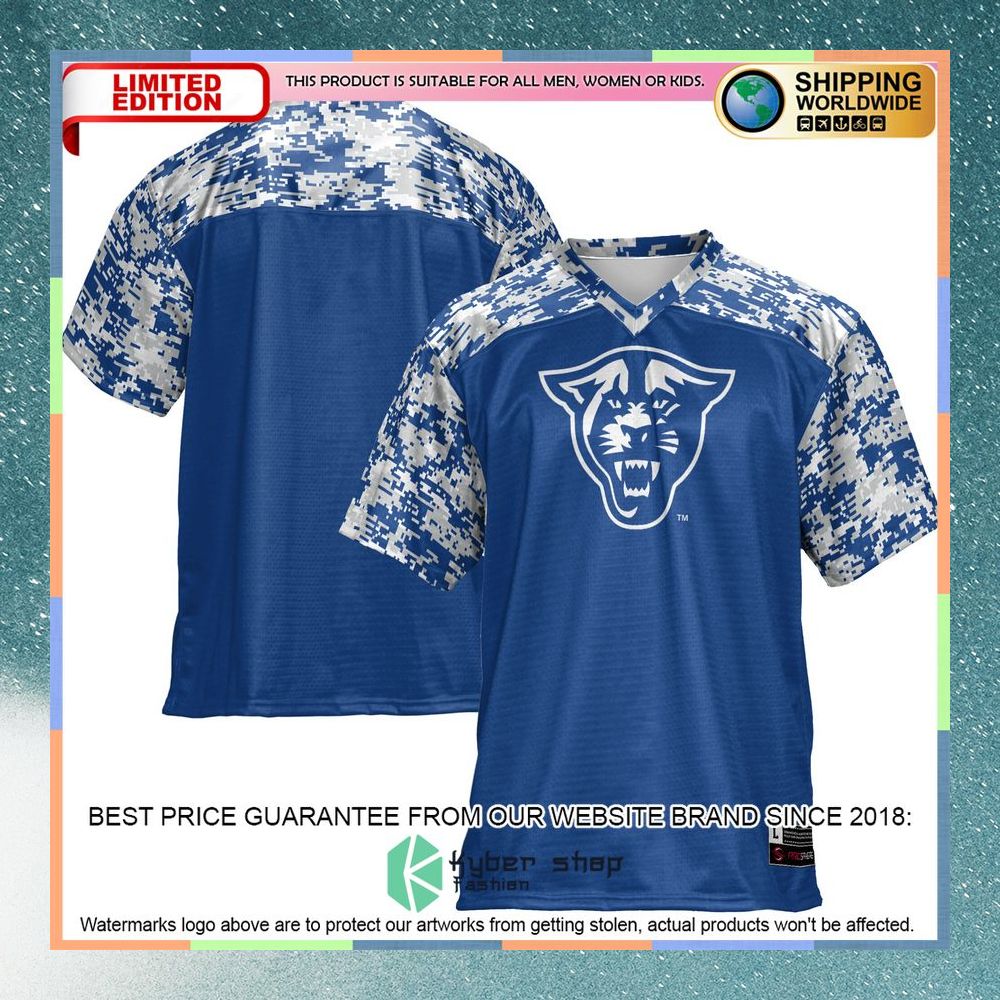 Georgia State Panthers Blue Football Jersey 8 Georgia State Panthers Blue Football Jersey word2