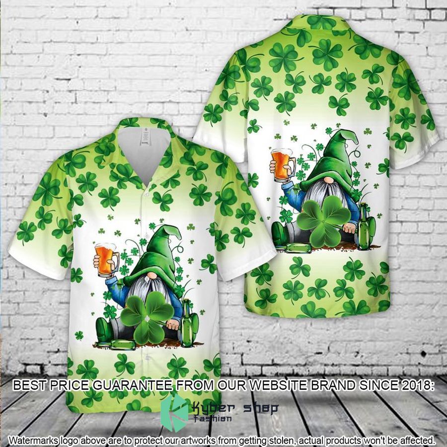 Gnomies Beer St. Patrick's Day Hawaiian Shirt