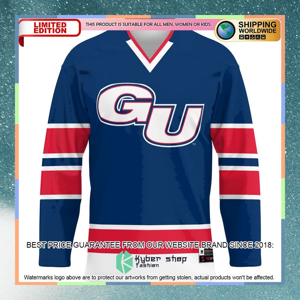 Gonzaga Bulldogs Navy Hockey Jersey 6 Gonzaga Bulldogs Navy Hockey Jersey word2