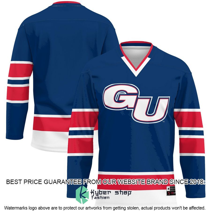 Gonzaga Bulldogs Navy Hockey Jersey 4 Gonzaga Bulldogs Navy Hockey Jersey word2