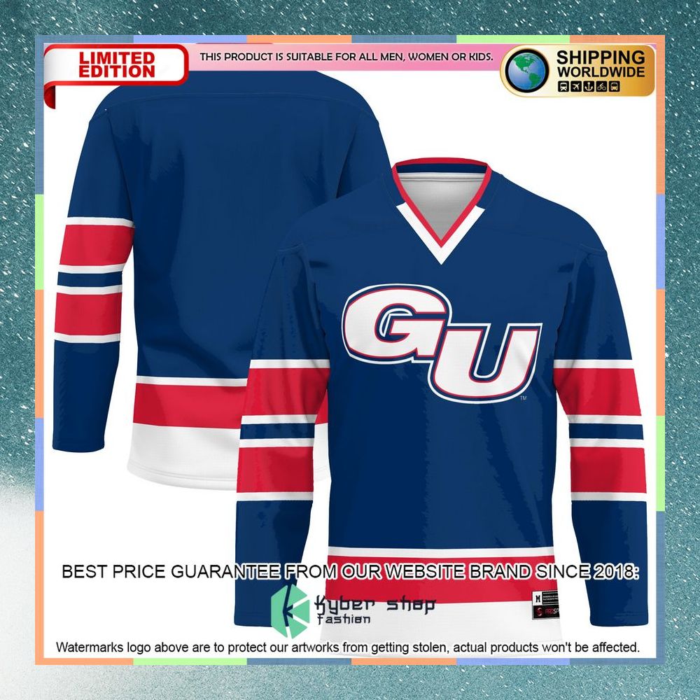 Gonzaga Bulldogs Navy Hockey Jersey 8 Gonzaga Bulldogs Navy Hockey Jersey word2