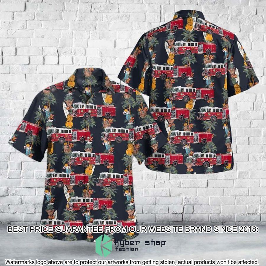 Greenbelt Maryland Greenbelt Volunteer Fire Department and Rescue Squad Hawaiian Shirt