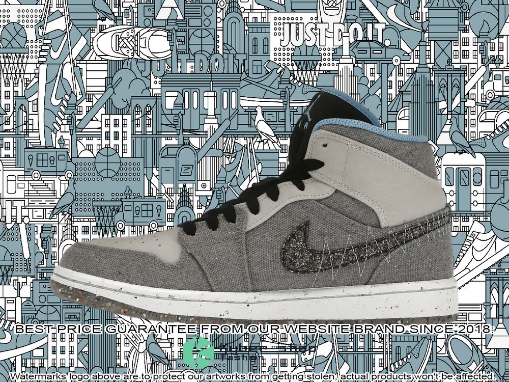 Grey University Blue Air Jordan 1 Mid Crater 3 Grey University Blue Air Jordan 1 Mid Crater word3