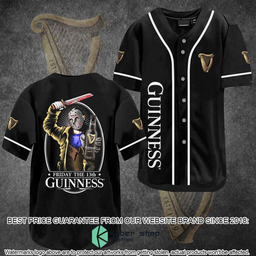 guinness jason horror baseball jersey 1 681