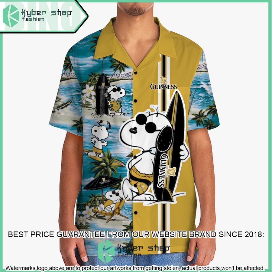 guinness snoopy hawaiian shirt and shorts 2 186