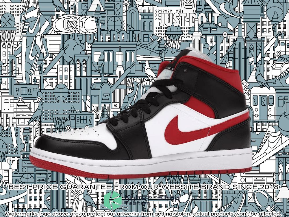 Gym Red Black White Air Jordan 1 Mid 3 Gym Red Black White Air Jordan 1 Mid word3