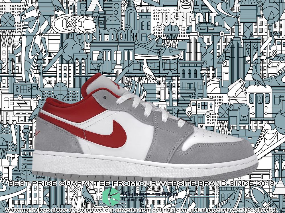 Smoke Grey Gym Red Air Jordan 1 Low SE word1