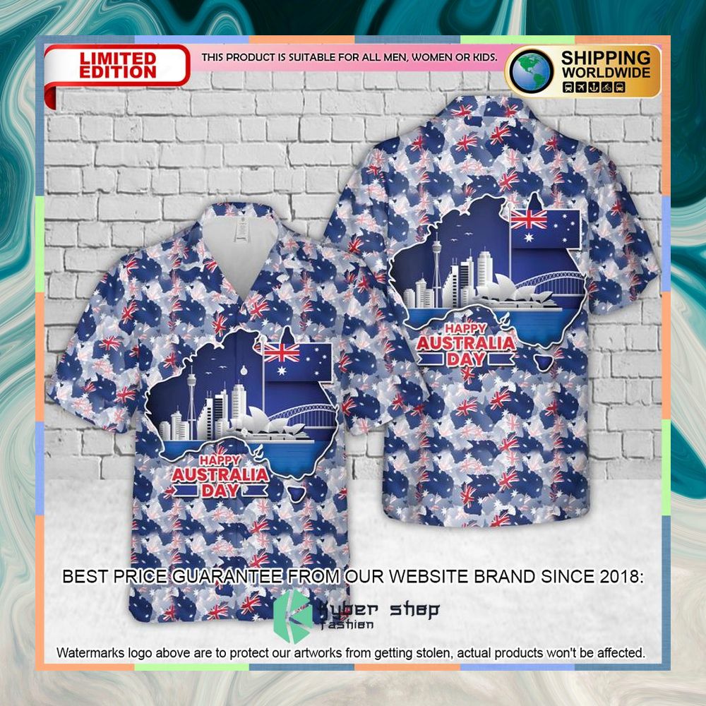 Happy Australia Day Hawaiian Shirt 3 Happy Australia Day Hawaiian Shirt word3