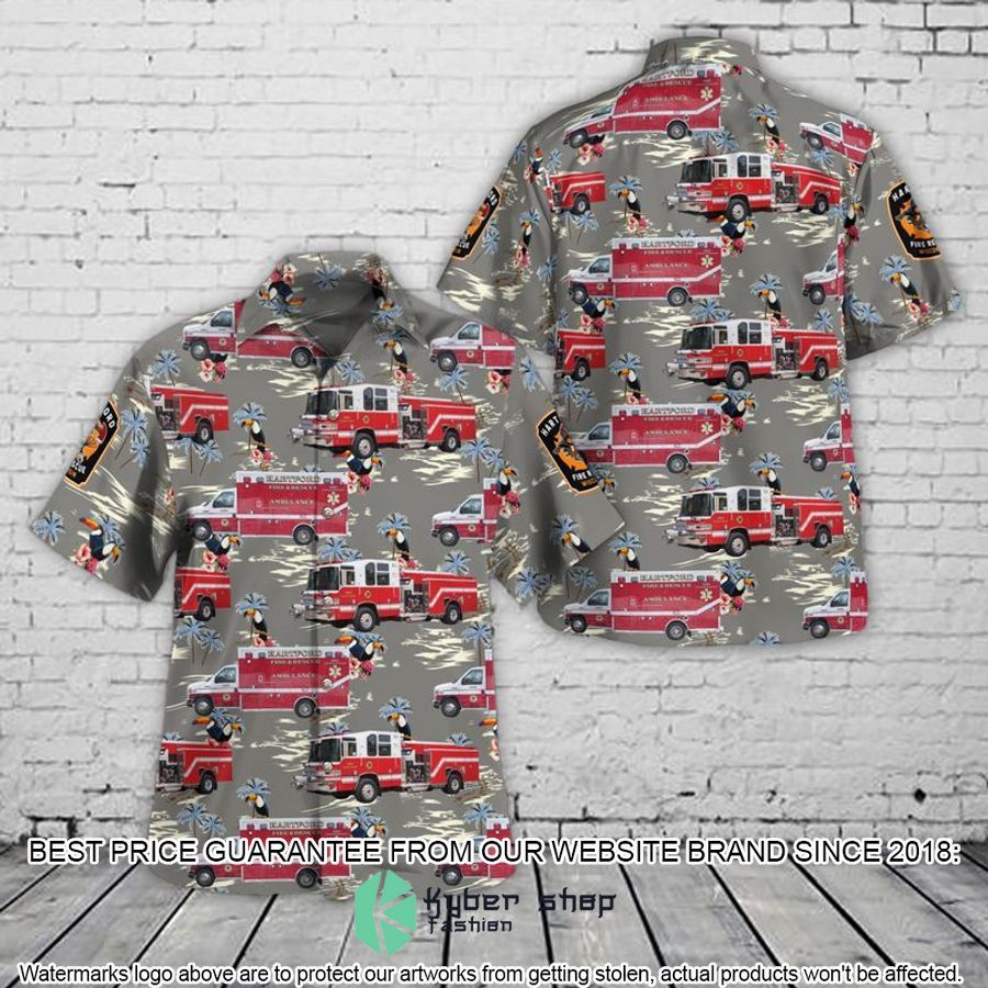 Hartford Fire & Rescue Wisconsin Hawaiian Shirt