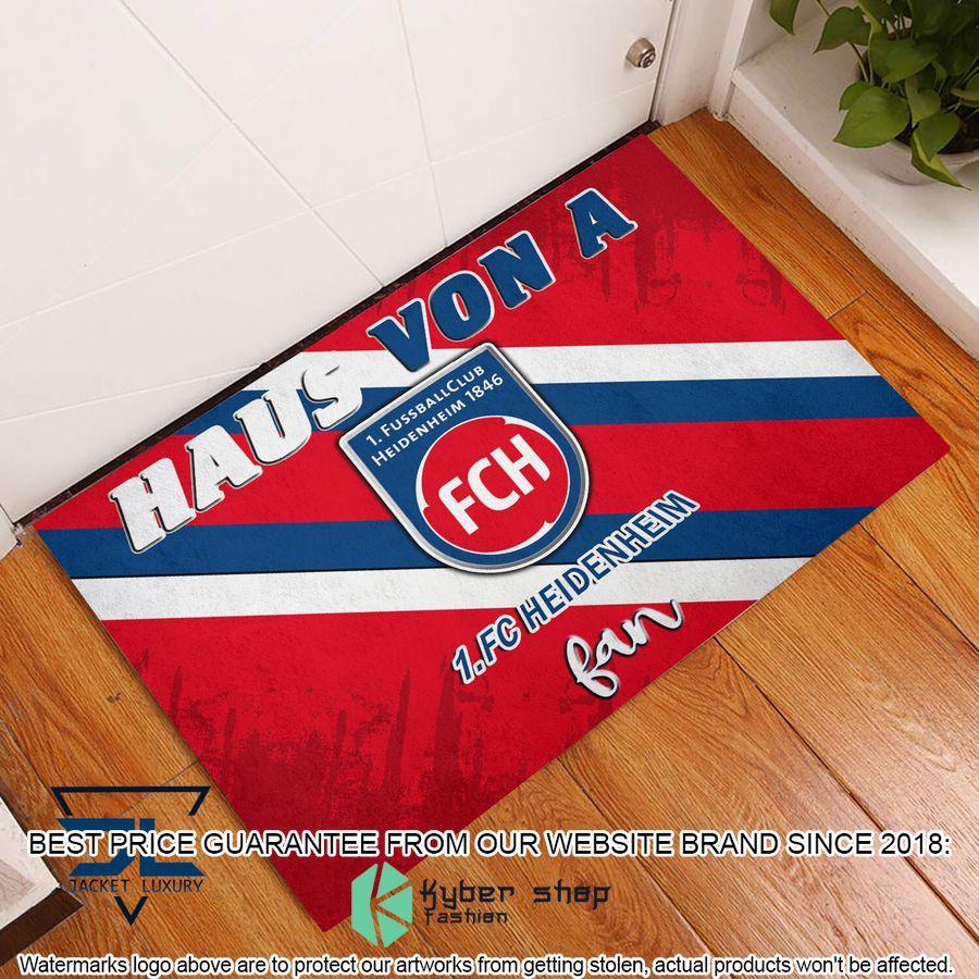 Haus Von A 1. FC Heidenheim Fan Doormat 3 Haus Von A 1. FC Heidenheim Fan Doormat word3