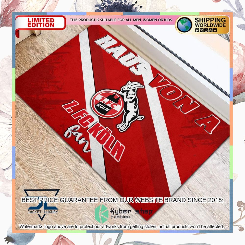 Haus Von A 1. FC Koln Fan Doormat word3