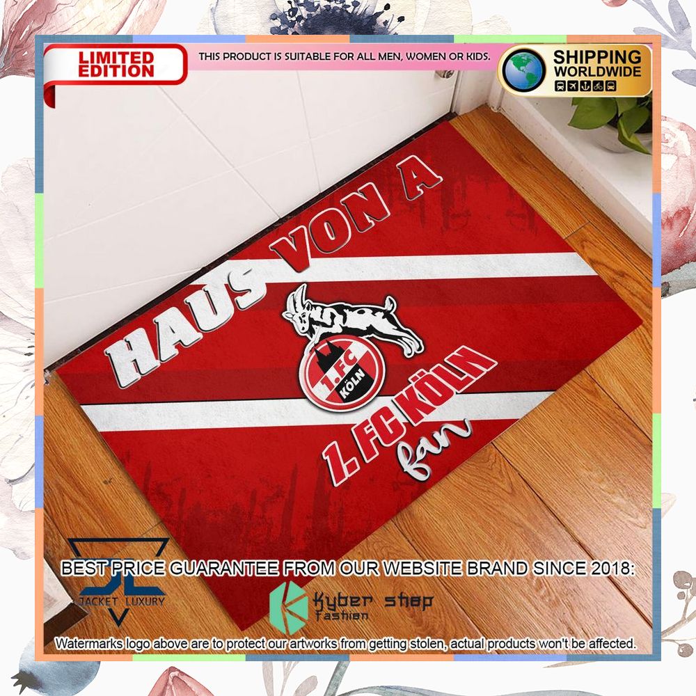 Haus Von A 1. FC Koln Fan Doormat word3