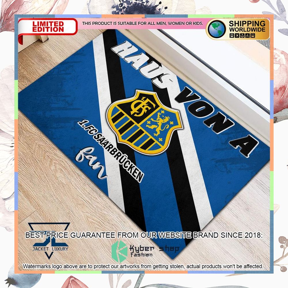 Haus Von A 1. FC Saarbrucken Fan Doormat 5 Haus Von A 1. FC Saarbrucken Fan Doormat word3