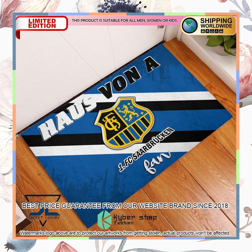 Haus Von A 1. FC Saarbrucken Fan Doormat 6 Haus Von A 1. FC Saarbrucken Fan Doormat word3
