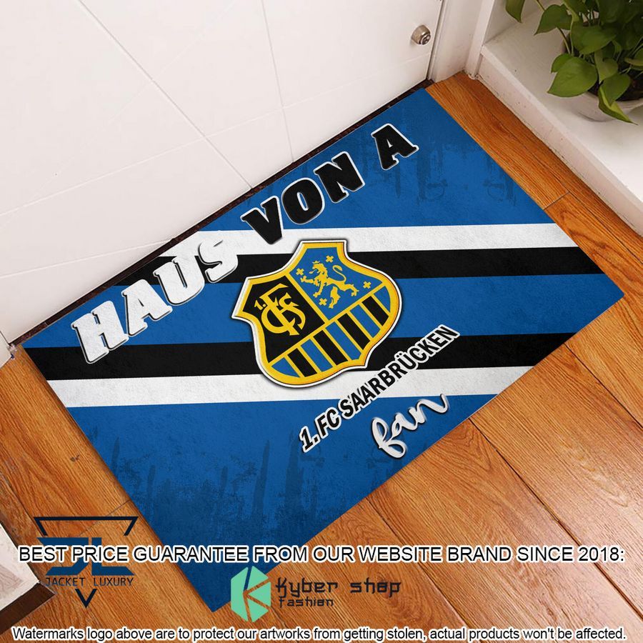 Haus Von A 1. FC Saarbrucken Fan Doormat 3 Haus Von A 1. FC Saarbrucken Fan Doormat word3