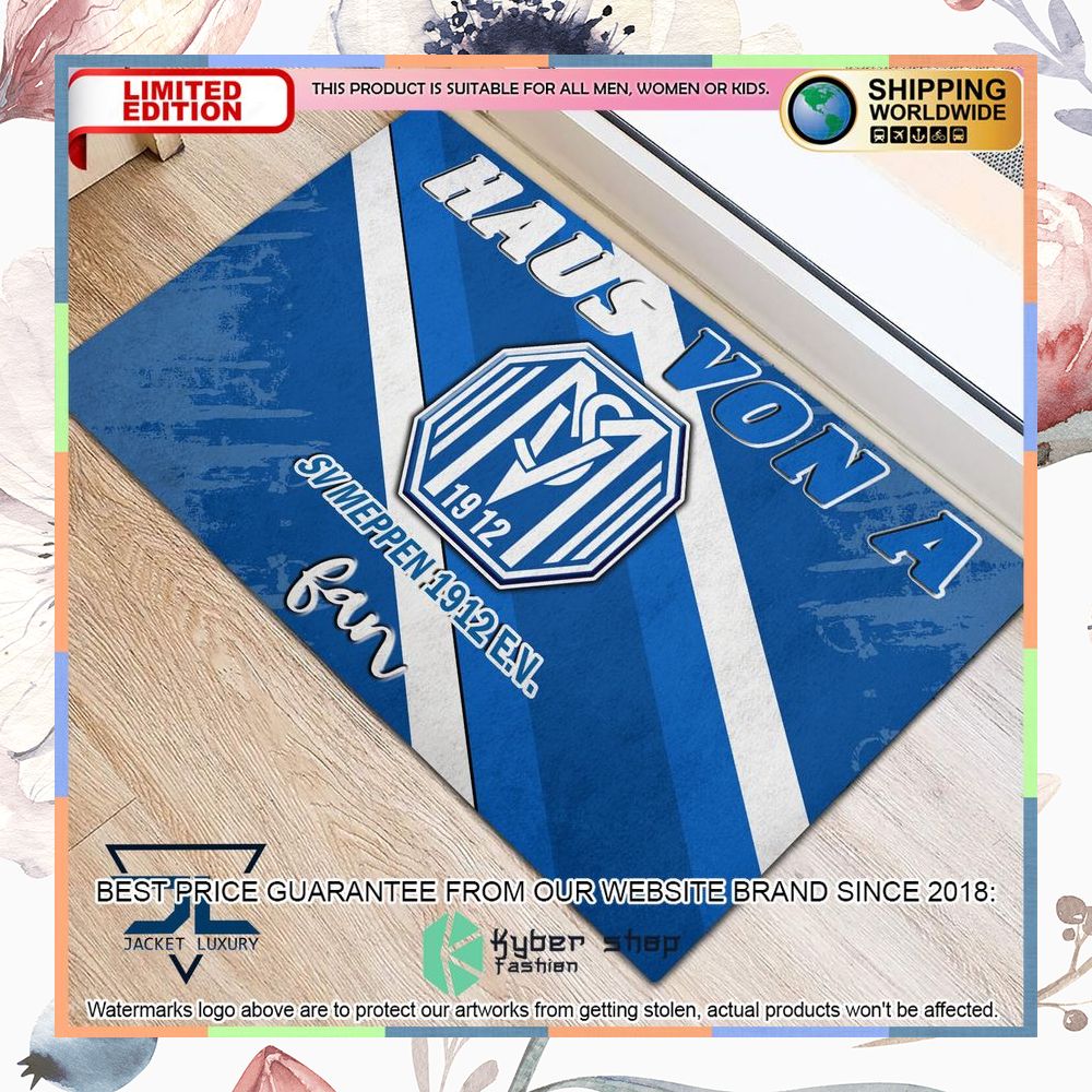 Haus Von A SV Meppen Fan Doormat 5 Haus Von A SV Meppen Fan Doormat word3